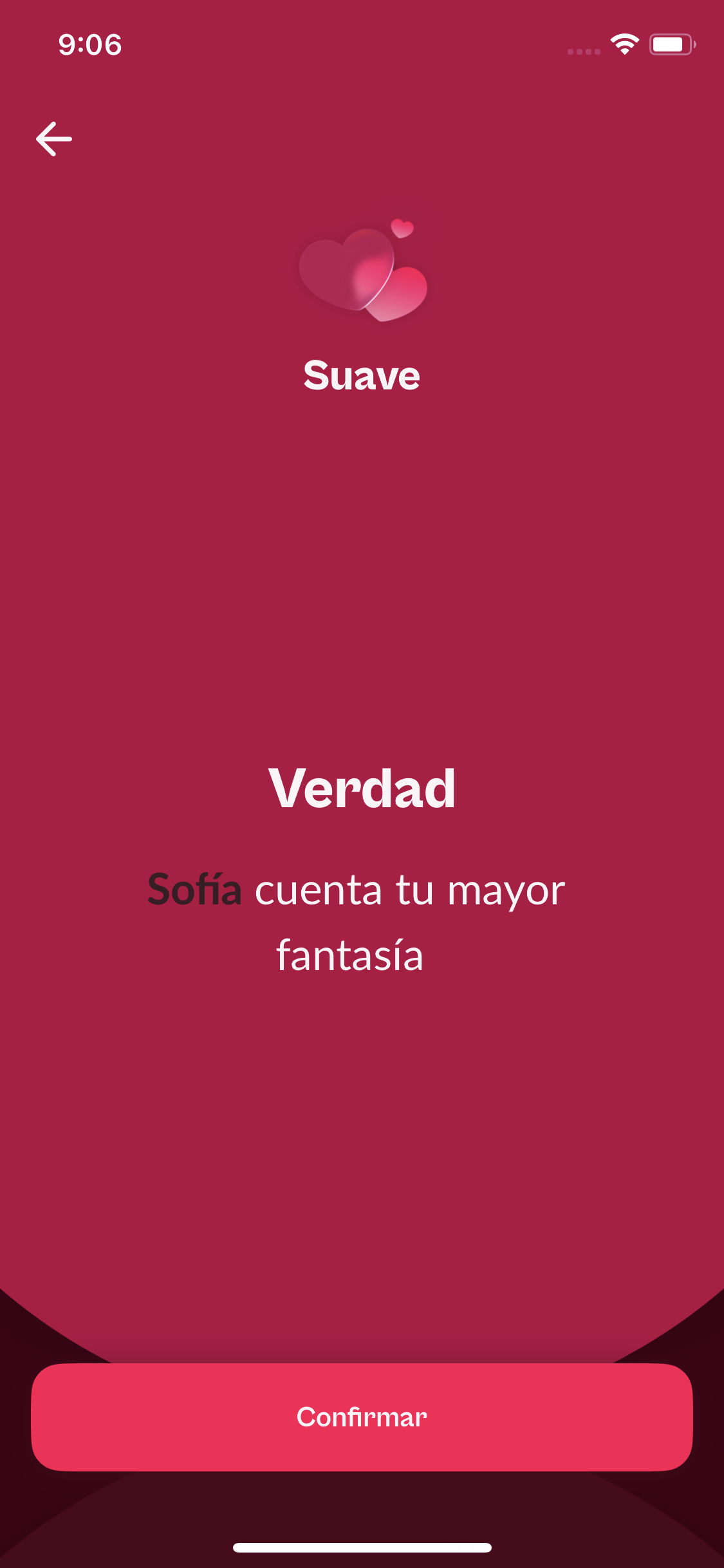 Una verdad personalizada mostrada durante una partida de nivel Suave