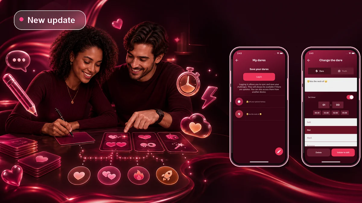 customized dares in the app couple game chouic custom dares couple game app
