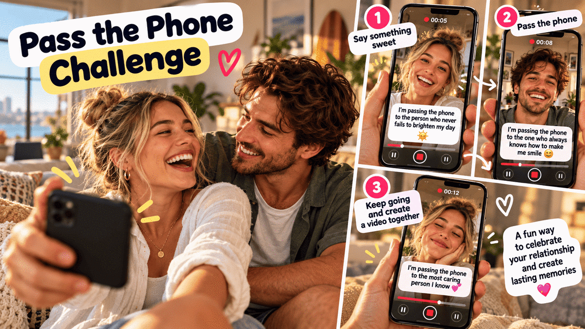 Illustration de l’article du nouveau jeu pour couple je passe le téléphone à