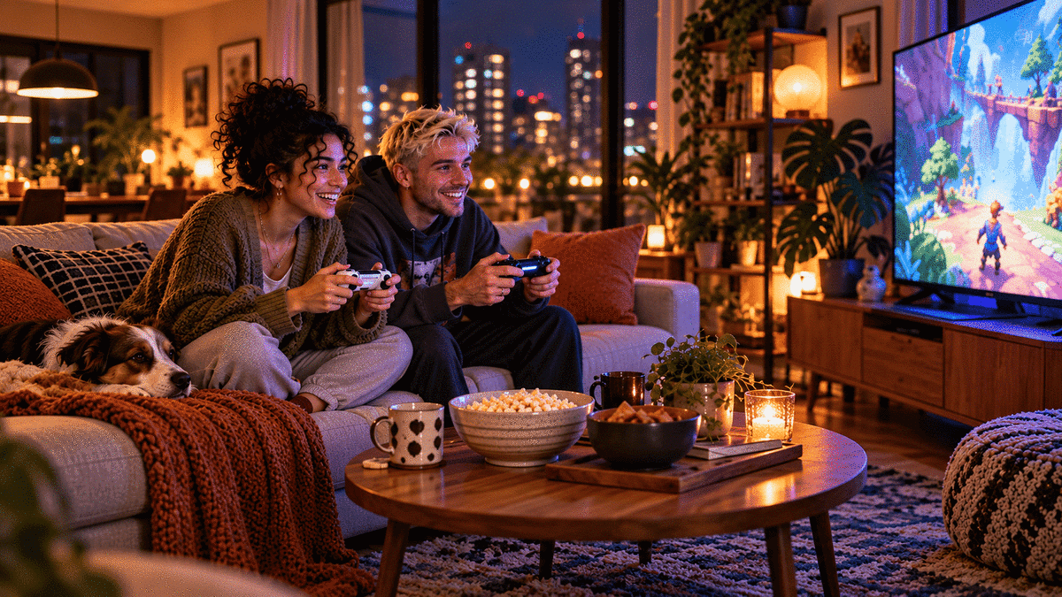 Illustration of the article Top 5 videogames for couples Guaranteed Togetherness