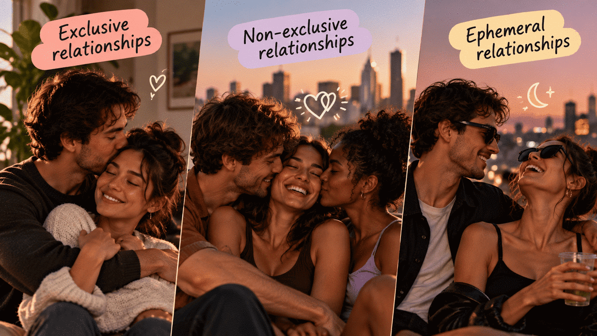 Illustration: different types of relationships