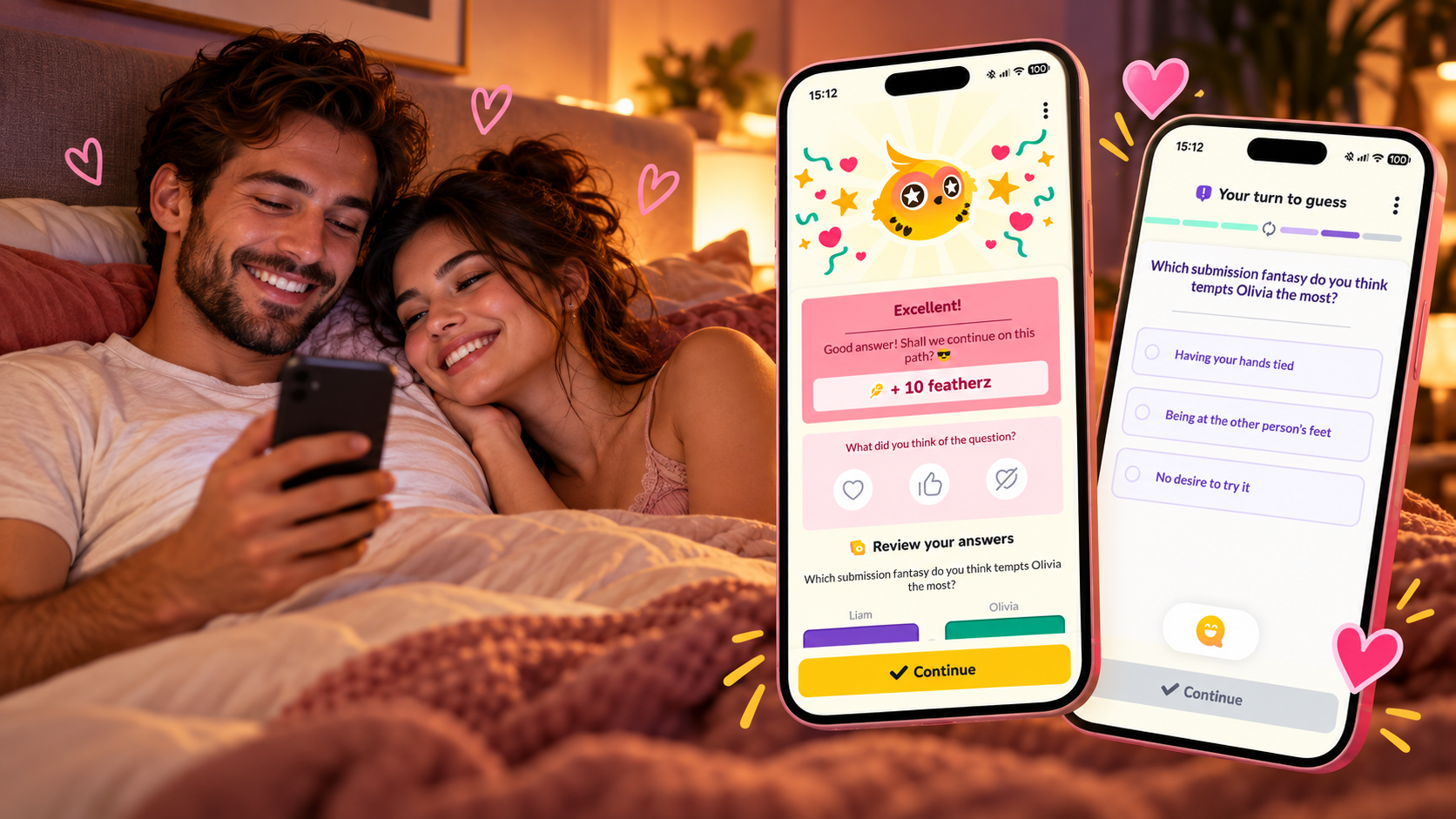 Spicy Questions to ask your partner: LovBirdz's Sexy Mode
