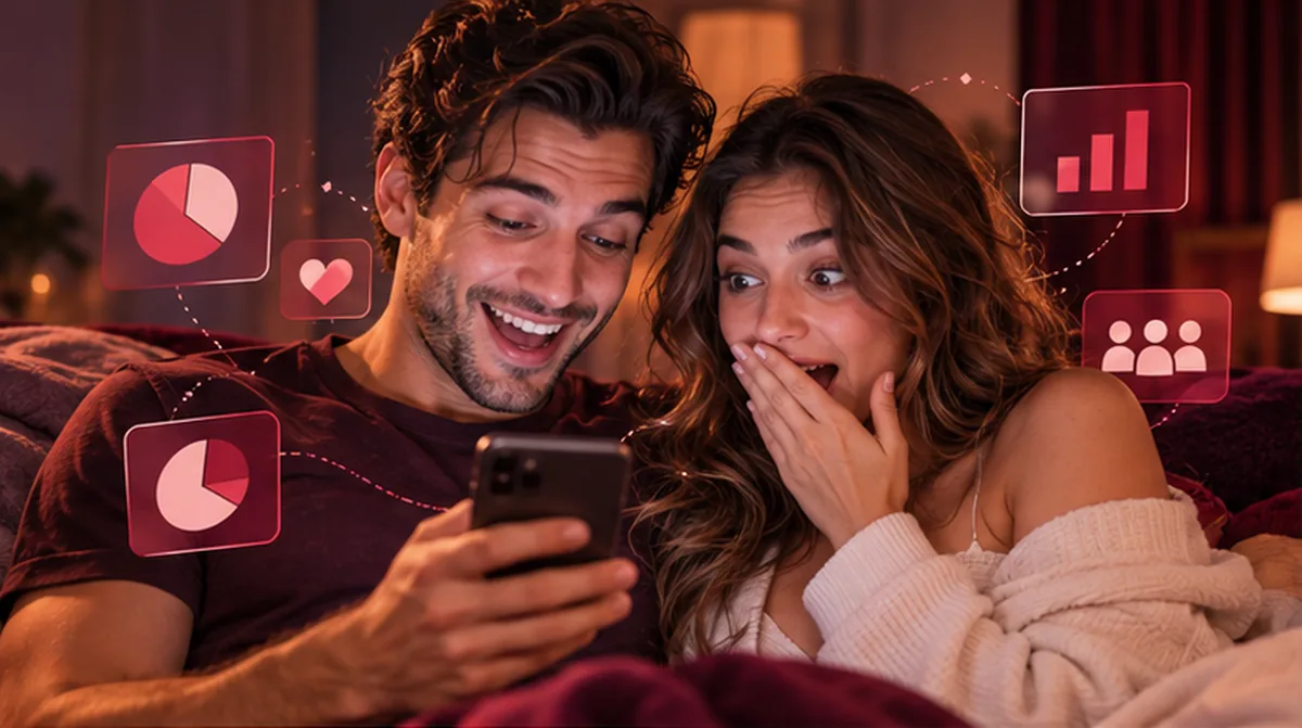 Couple discovering couple stats