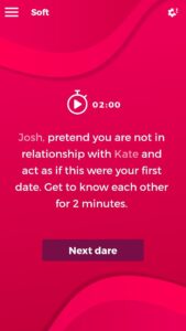 Screenshot of an example of dare in sex game for couples