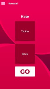 Screenshot of the naughty dice game mode for sexy couple game