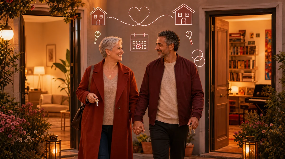 Married couple living separately and enjoying quality time together